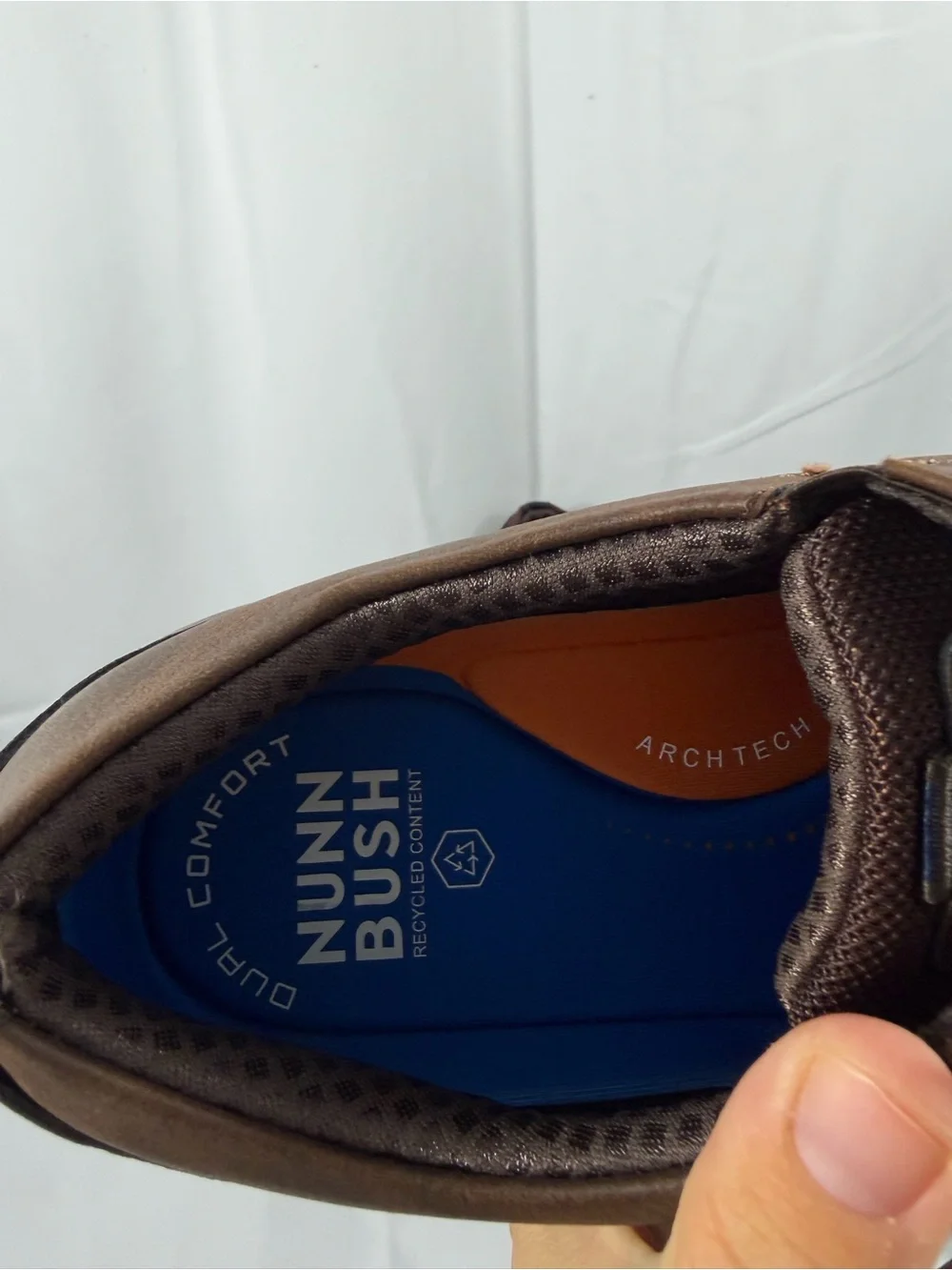 NWT Nunn Bush Men's Size 10 Brown Lace-Up Casual Dress Shoes